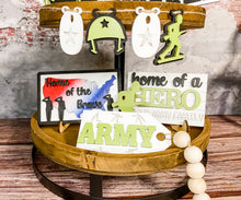 Load image into Gallery viewer, Tiered Tray United States Army Decor
