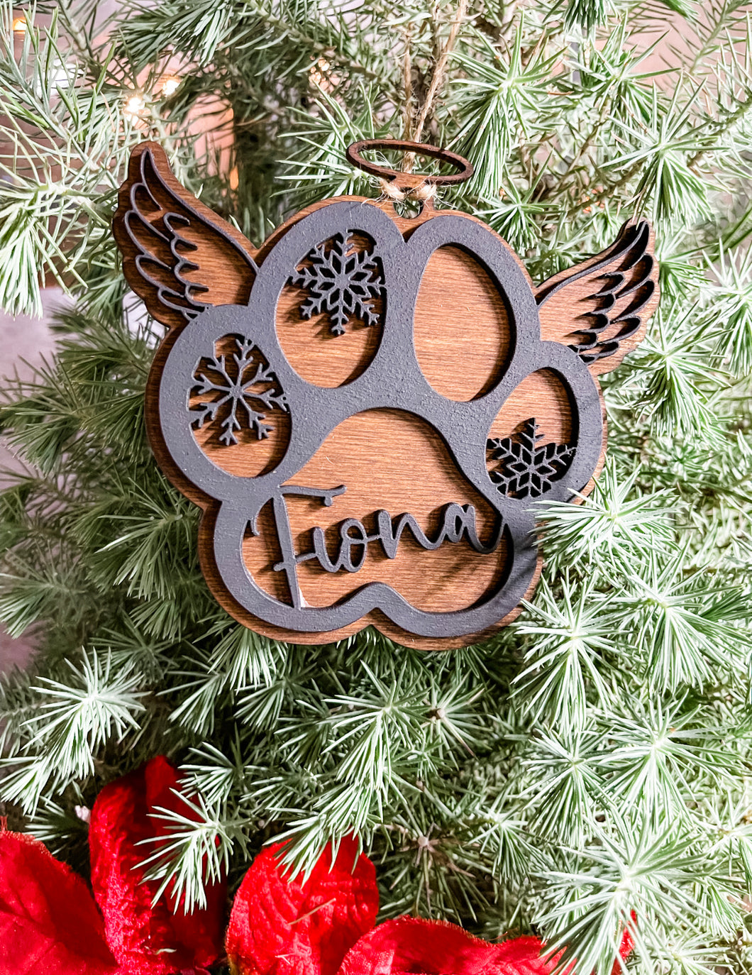 Personalized Angel Dog Pet Ornaments