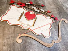 Load image into Gallery viewer, Cupid&#39;s Bow and Arrow Valentine&#39;s Display
