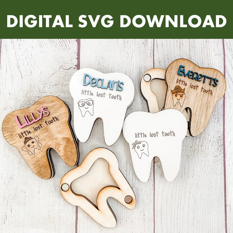 Digital SVG Download Tooth Fairy Box
