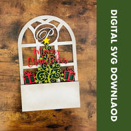Digital SVG Download Interchangeable Window Insert - CHRISTMAS TREE